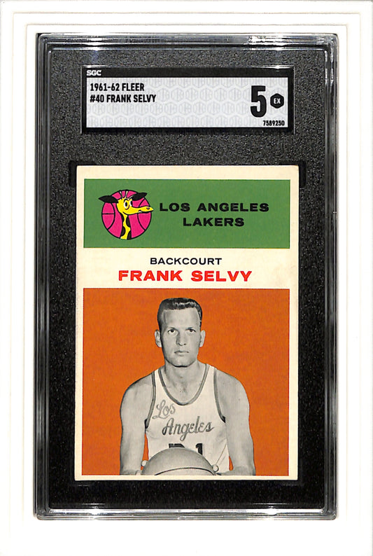 1961-62 Fleer #40 Frank Selvy SGC 5 SN 7589250