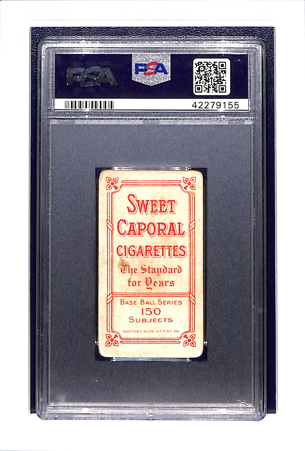 1909 T206 Tim Jordan Brooklyn Portrait PSA 1.5