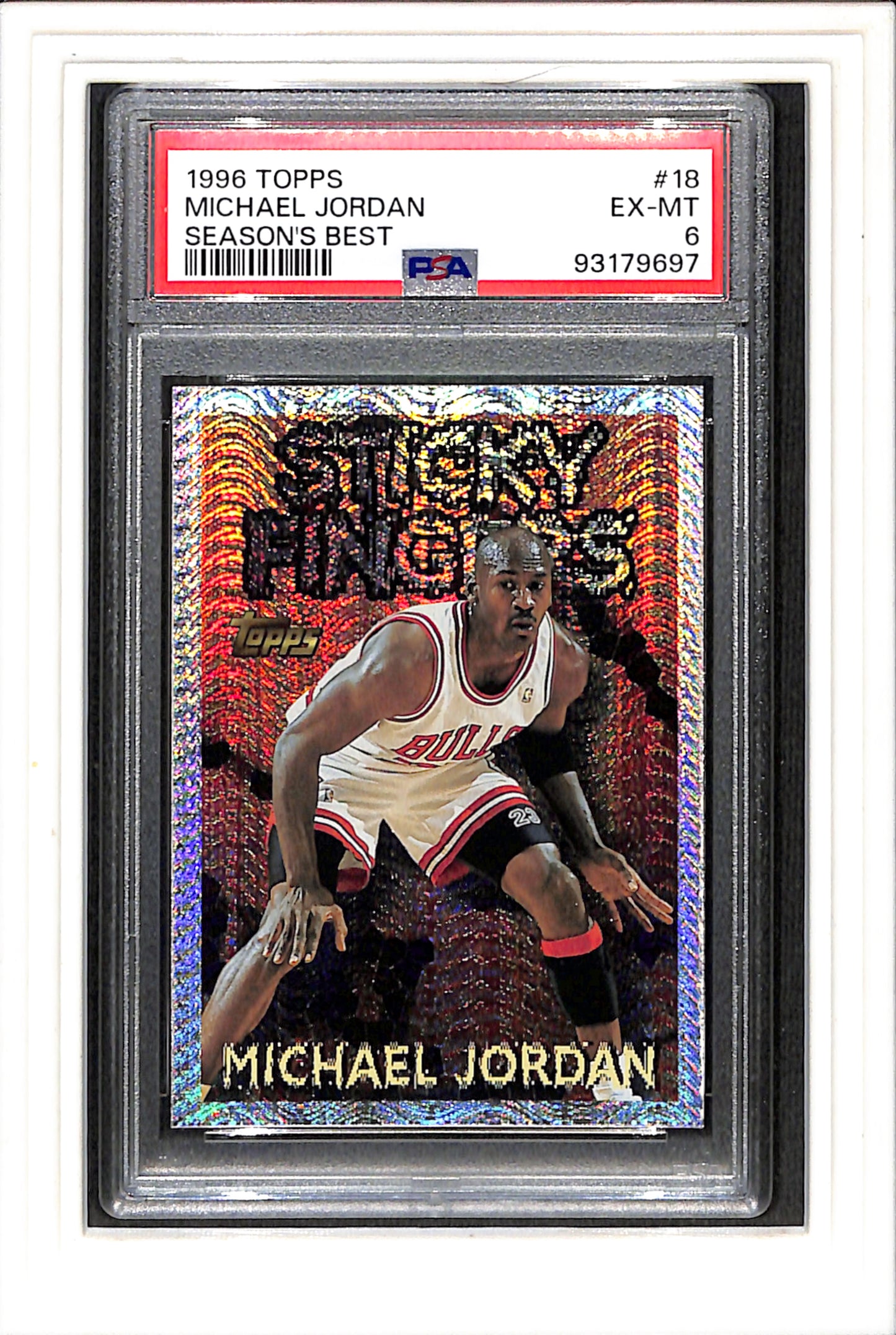 1996 Topps Season'S Best #18 Sticky Fingers PSA 6 SN 93179697