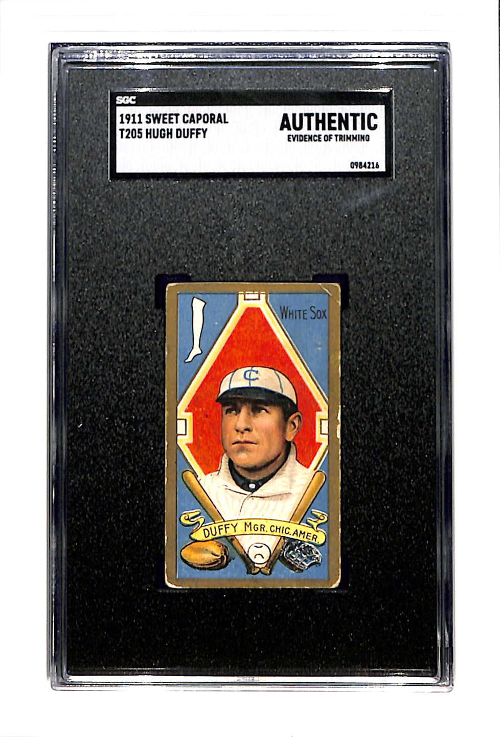 1911 T205 Hugh Duffy Sweet Caporal SGC A