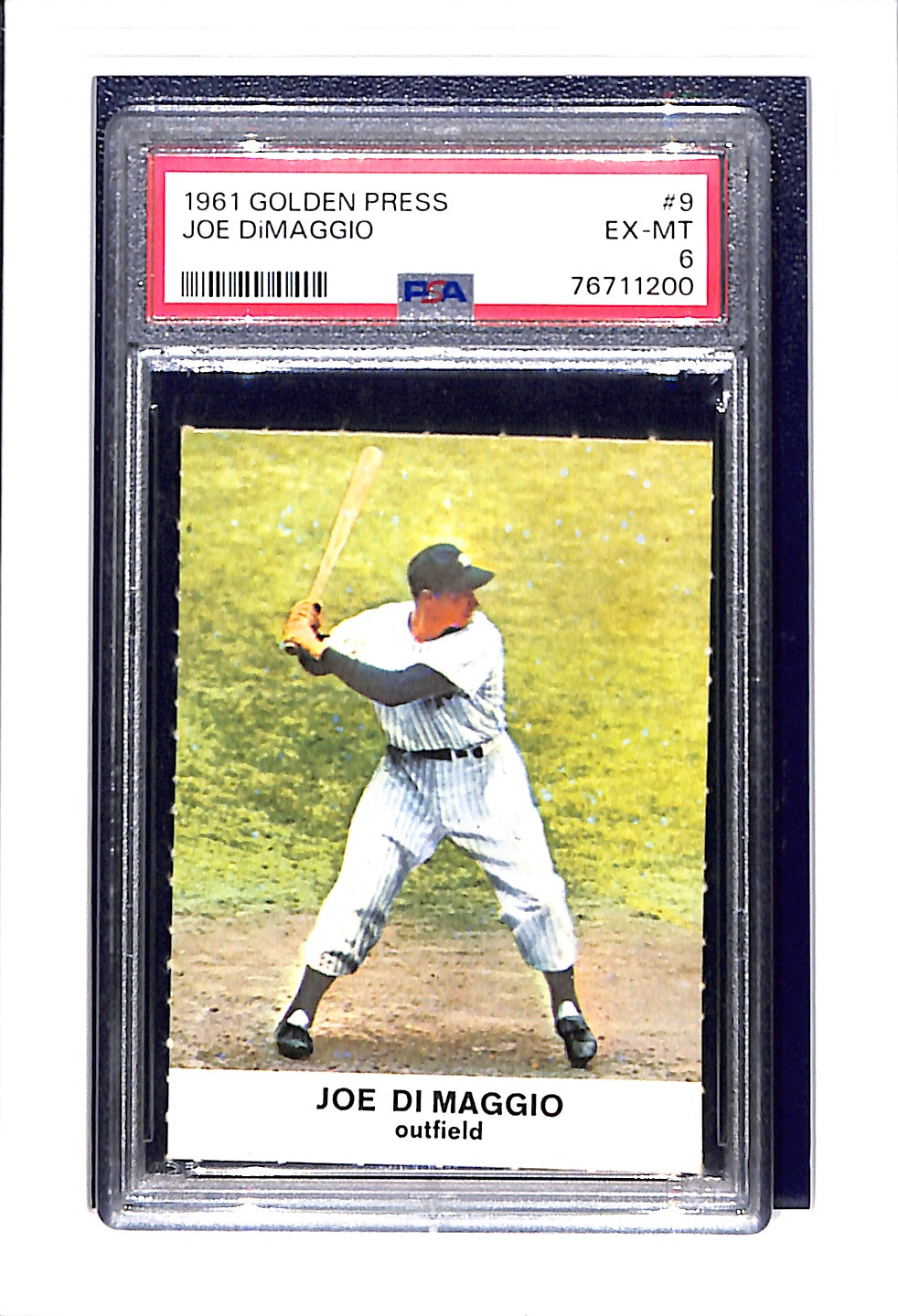 1961 Golden Press #9 Joe Dimaggio PSA 6 New York Yankees
