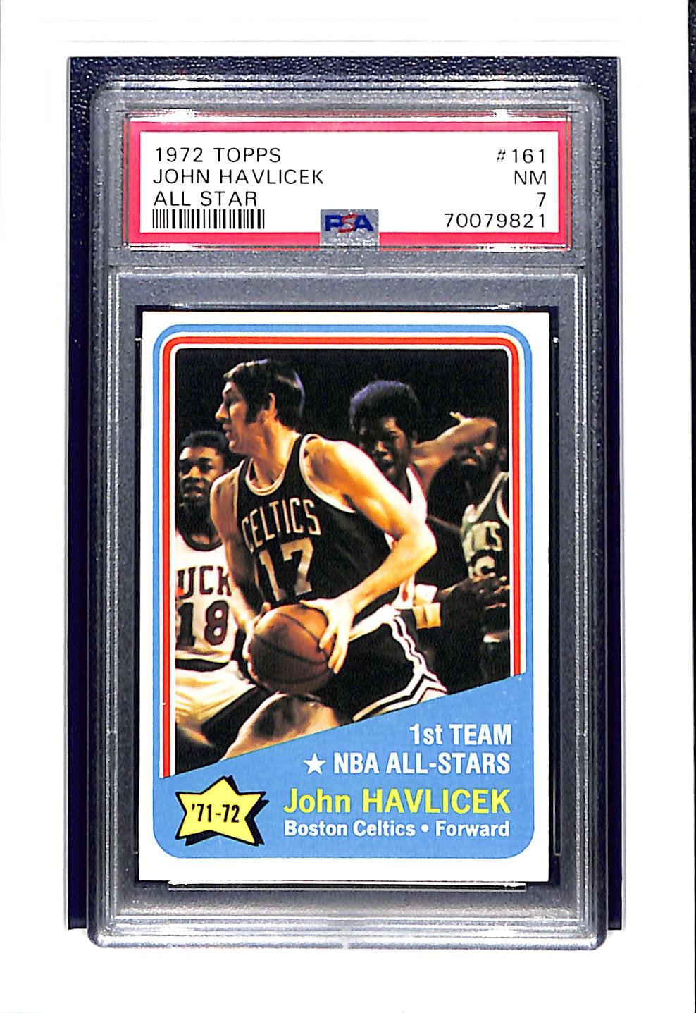 1972 Topps #161 John Havlicek AS PSA 7