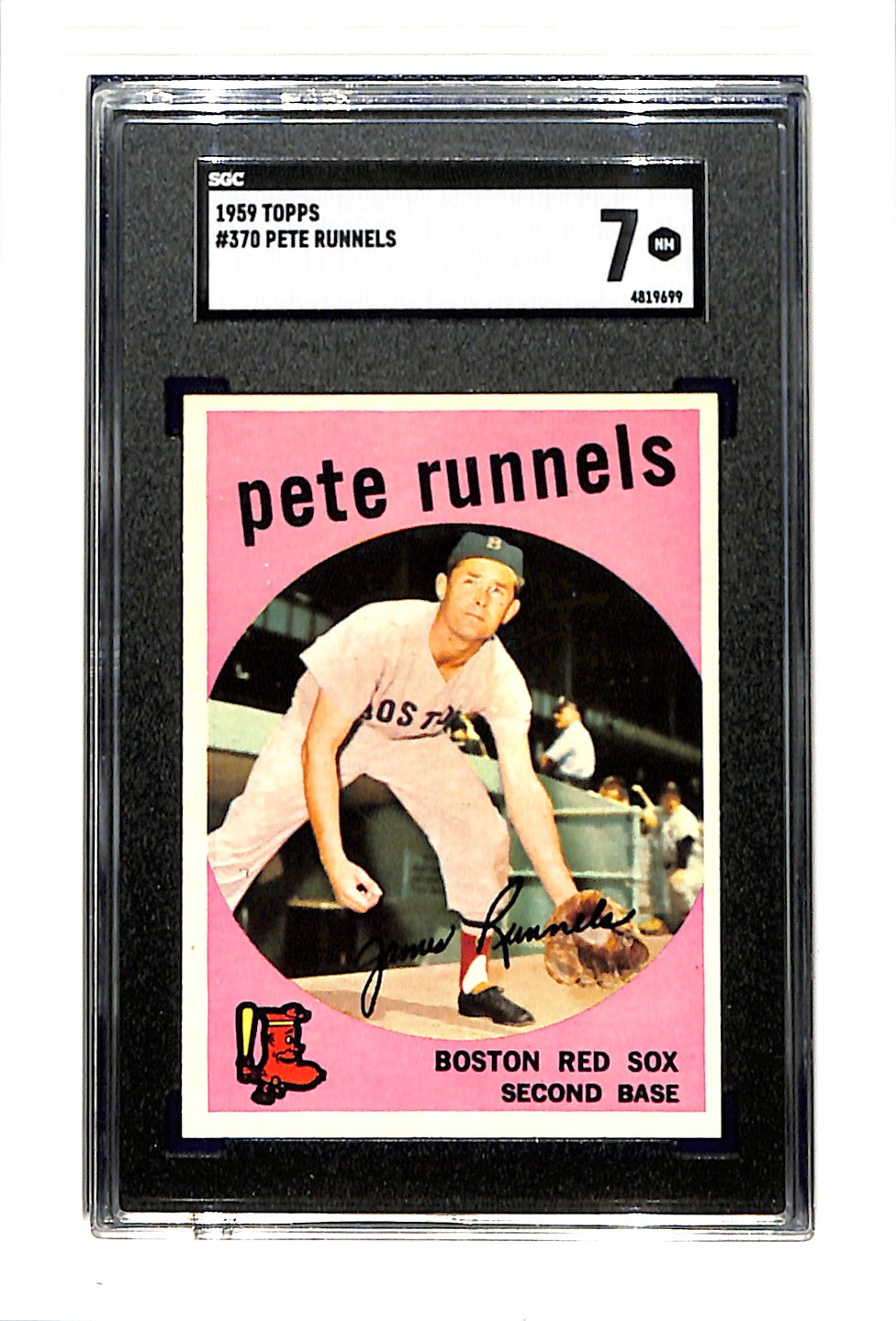 1959 Topps #370 Pete Runnels SGC 7 SN 4819699