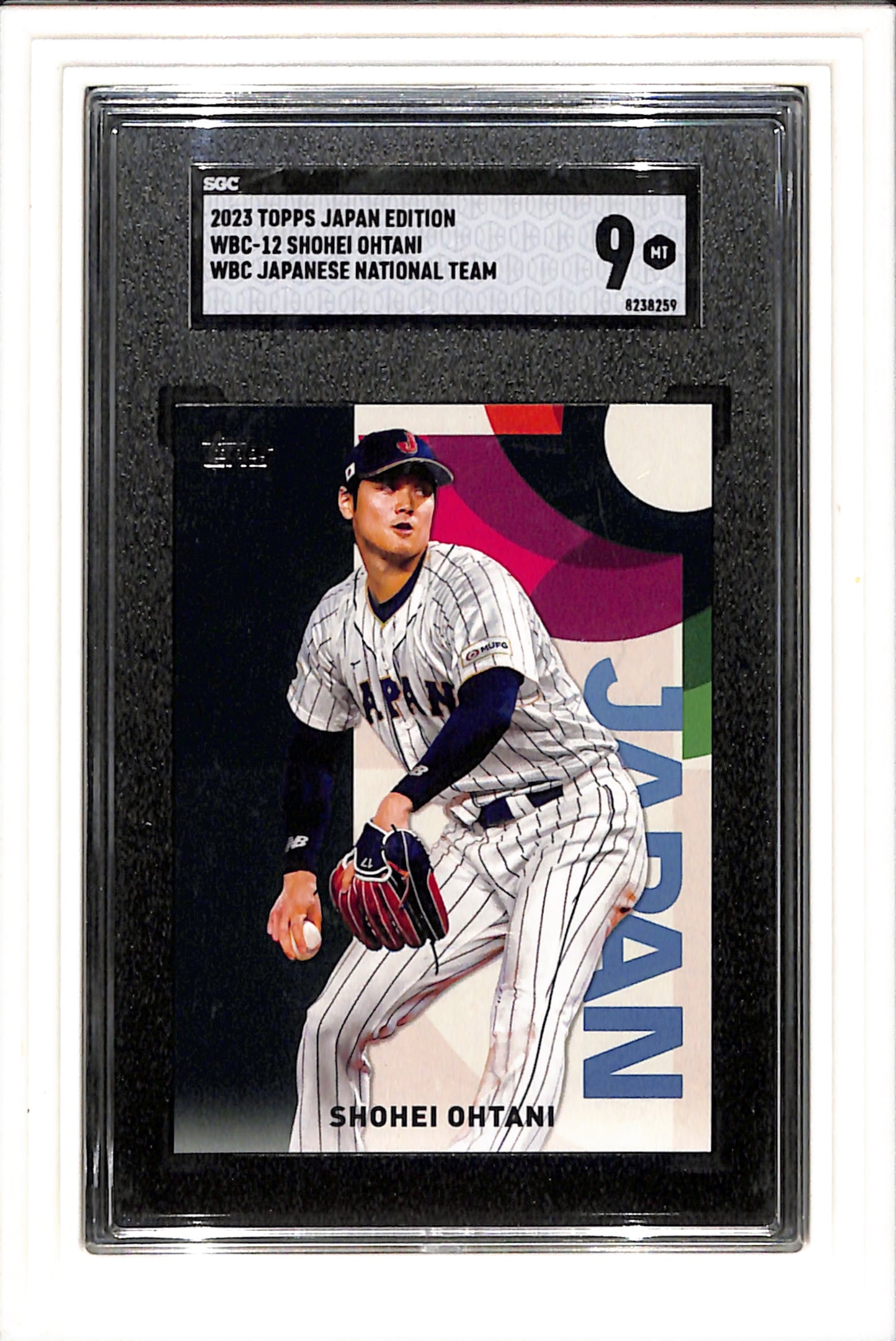 2023 Topps Japan Edition #WBC-12 Shohei Ohtani Wbc Japanese SGC 9 SN 8238259