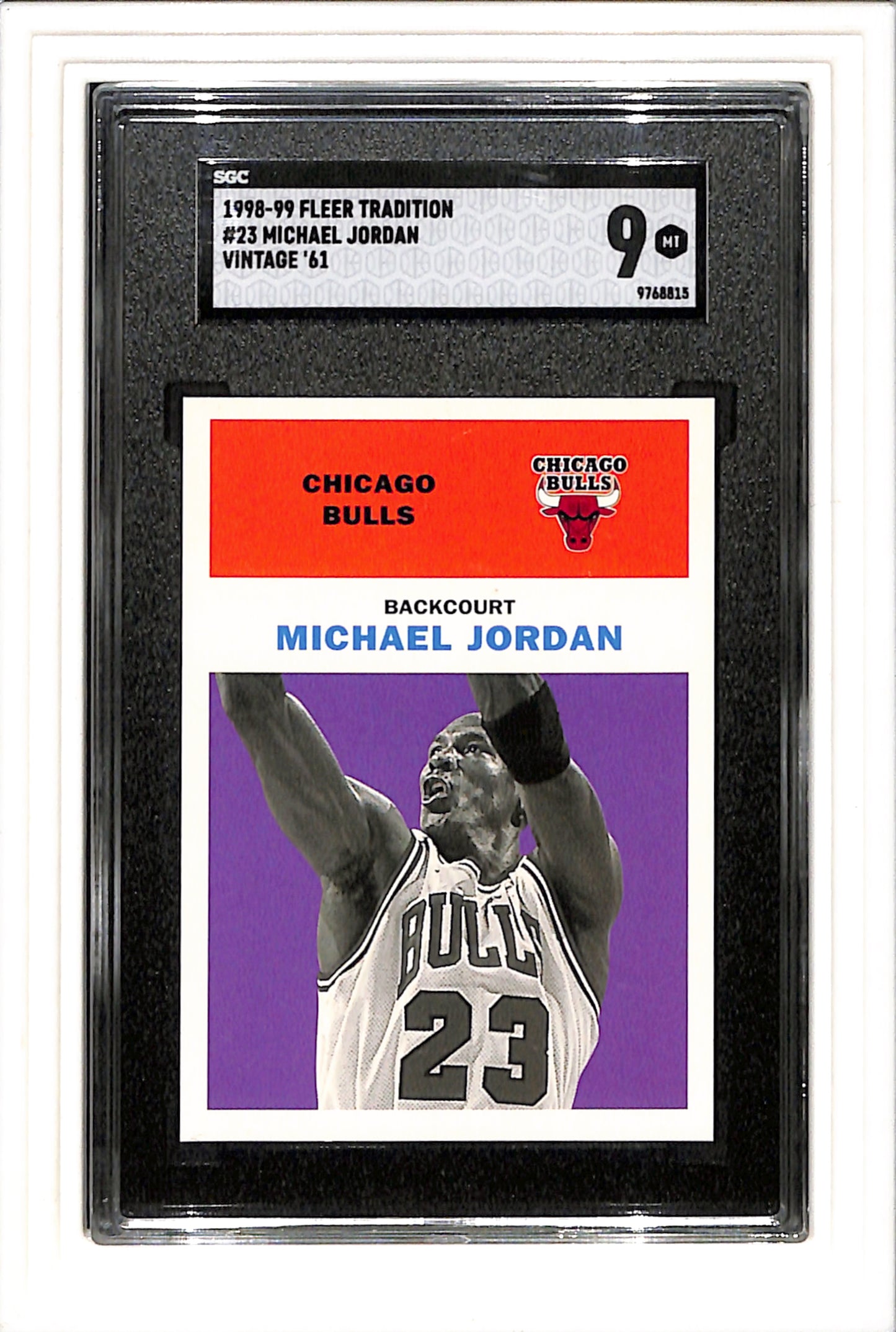 1998-99 Fleer Tradition Vintage '61 #23 Michael Jordan Bulls SGC 9