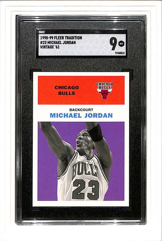 1998-99 Fleer Tradition Vintage '61 #23 Michael Jordan Bulls SGC 9