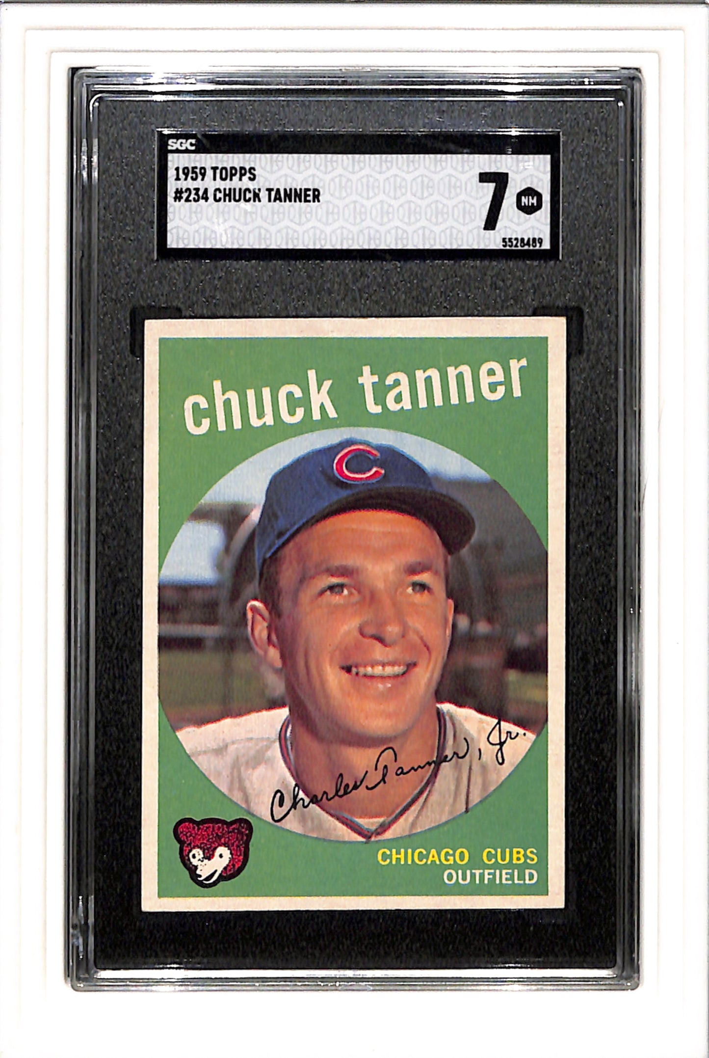 1959 Topps #234 Chuck Tanner SGC 7 SN 5528489