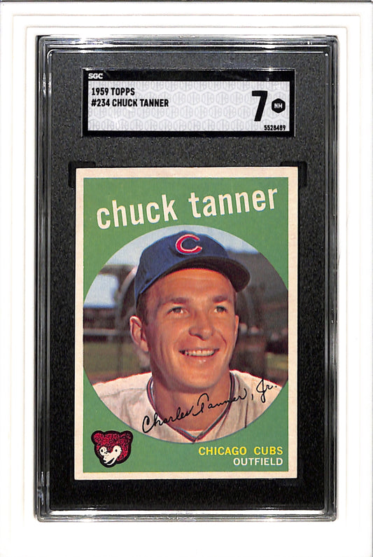 1959 Topps #234 Chuck Tanner SGC 7 SN 5528489