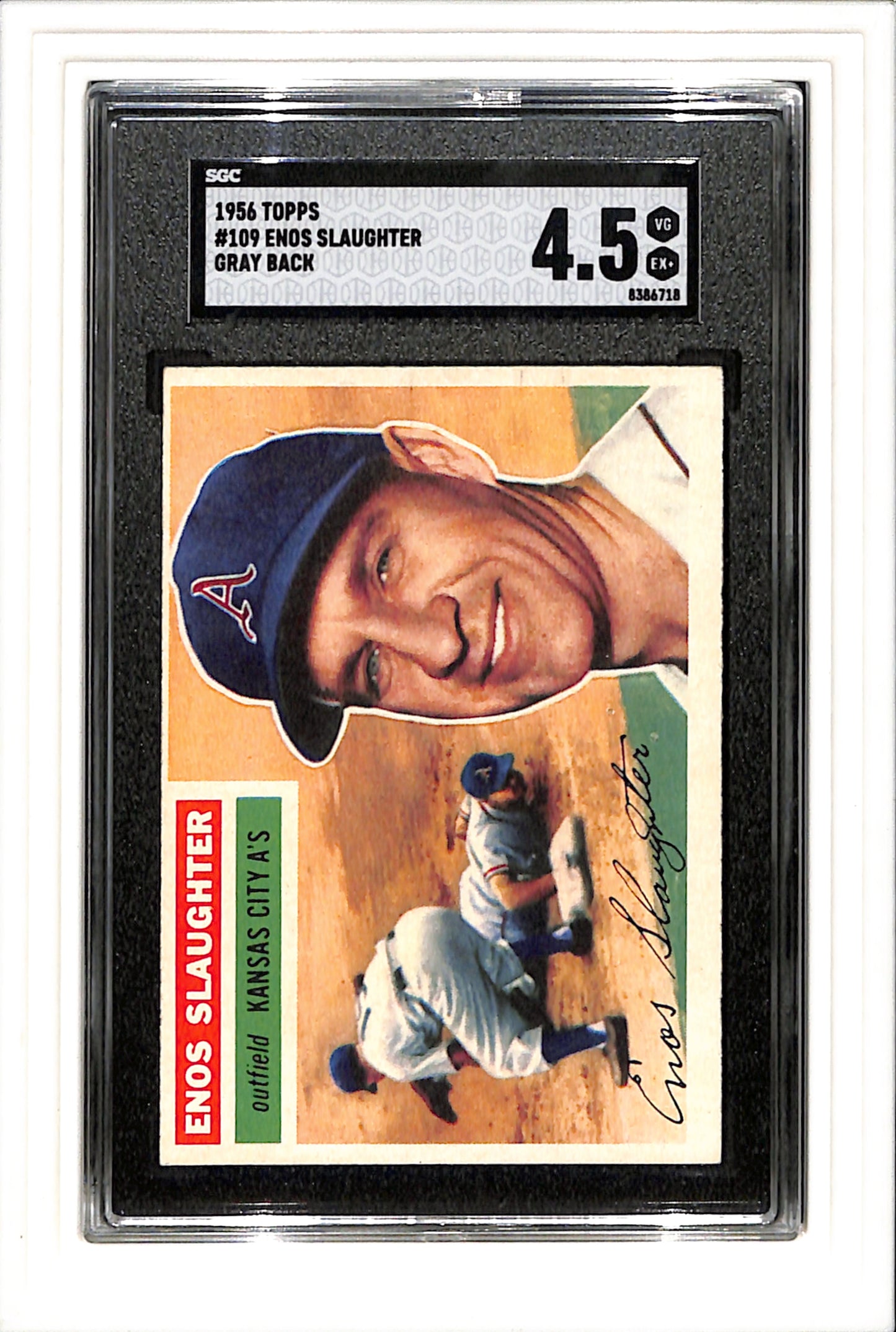 1956 Topps #253 Irv Noren SGC 4.5 SN 9408679