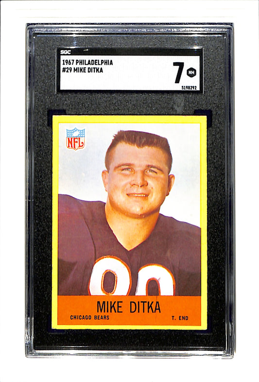1967 Philadelphia #29 Mike Ditka SGC 7 SN 5198292