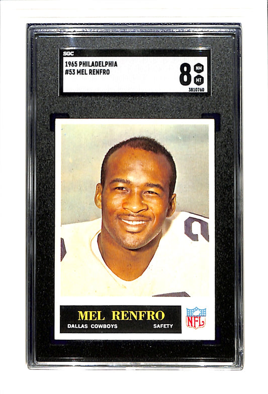 1965 Philadelphia #53 Mel Renfro SGC 8 SN 3810760