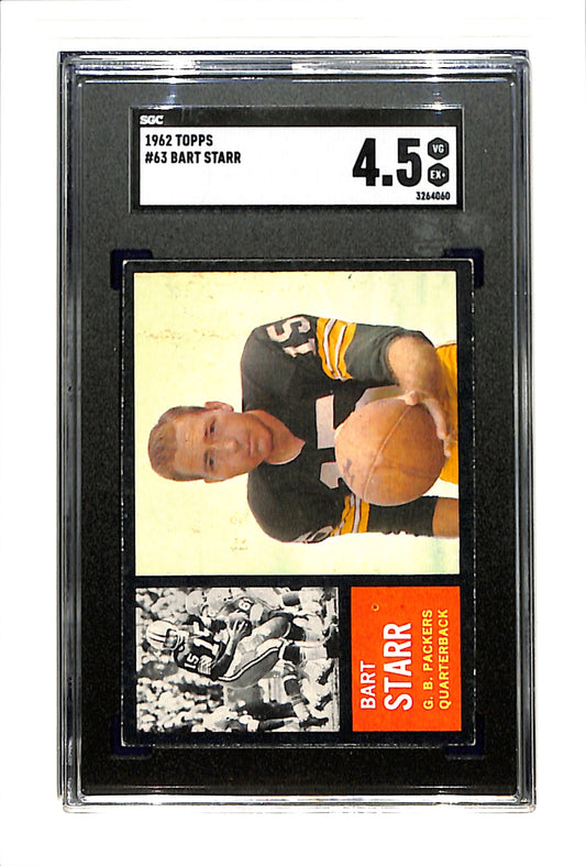 1962 Topps #63 Bart Starr SGC 4.5 SN 3264060