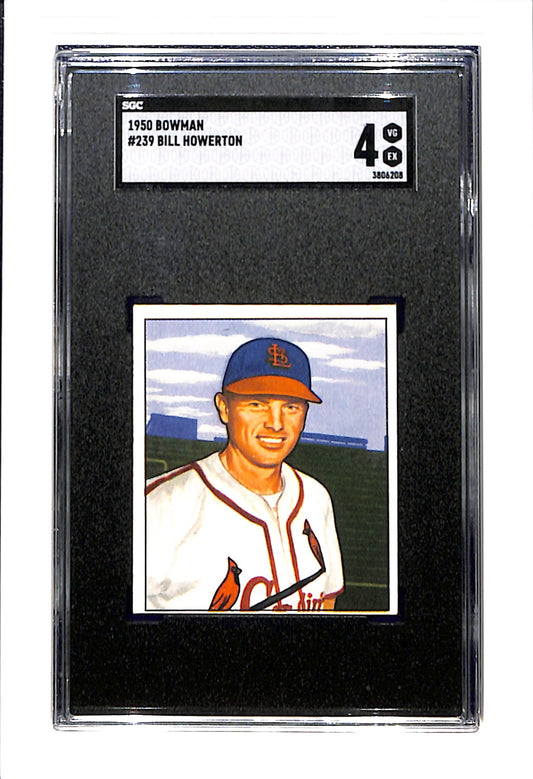 1950 Bowman #239 Bill Howerton SGC 4