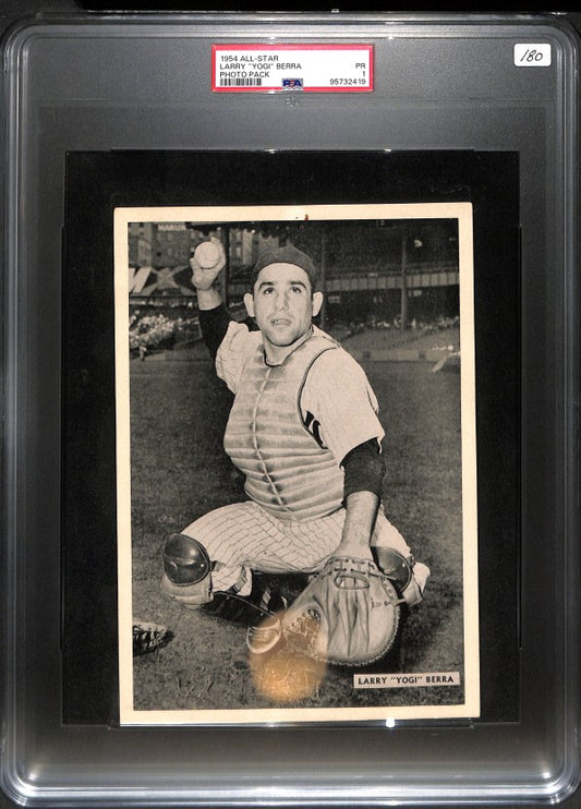 1954 All Star Larry "Yogi" Berra Photo Pack PSA 1