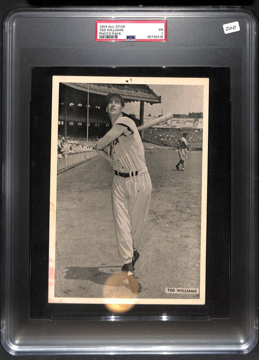 1954 All Star Ted Williams Photo Pack PSA 1