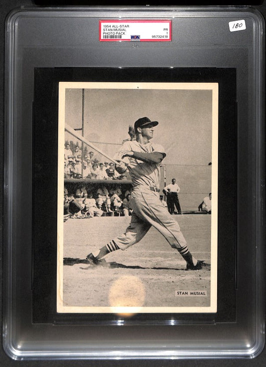 1954 All Star Stan Musial Photo Pack PSA 1