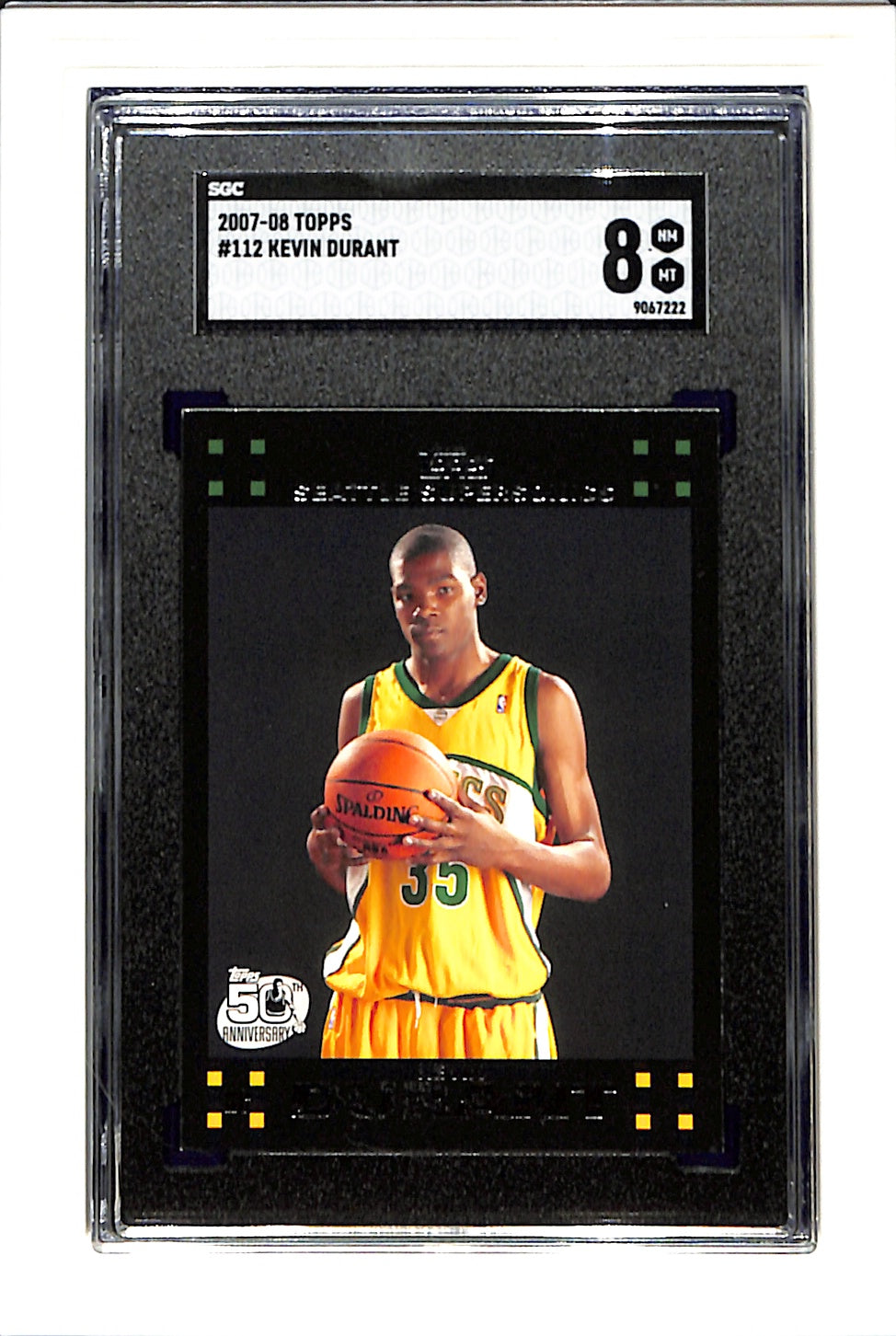 2007-08 Topps #112 Kevin Durant SGC 8