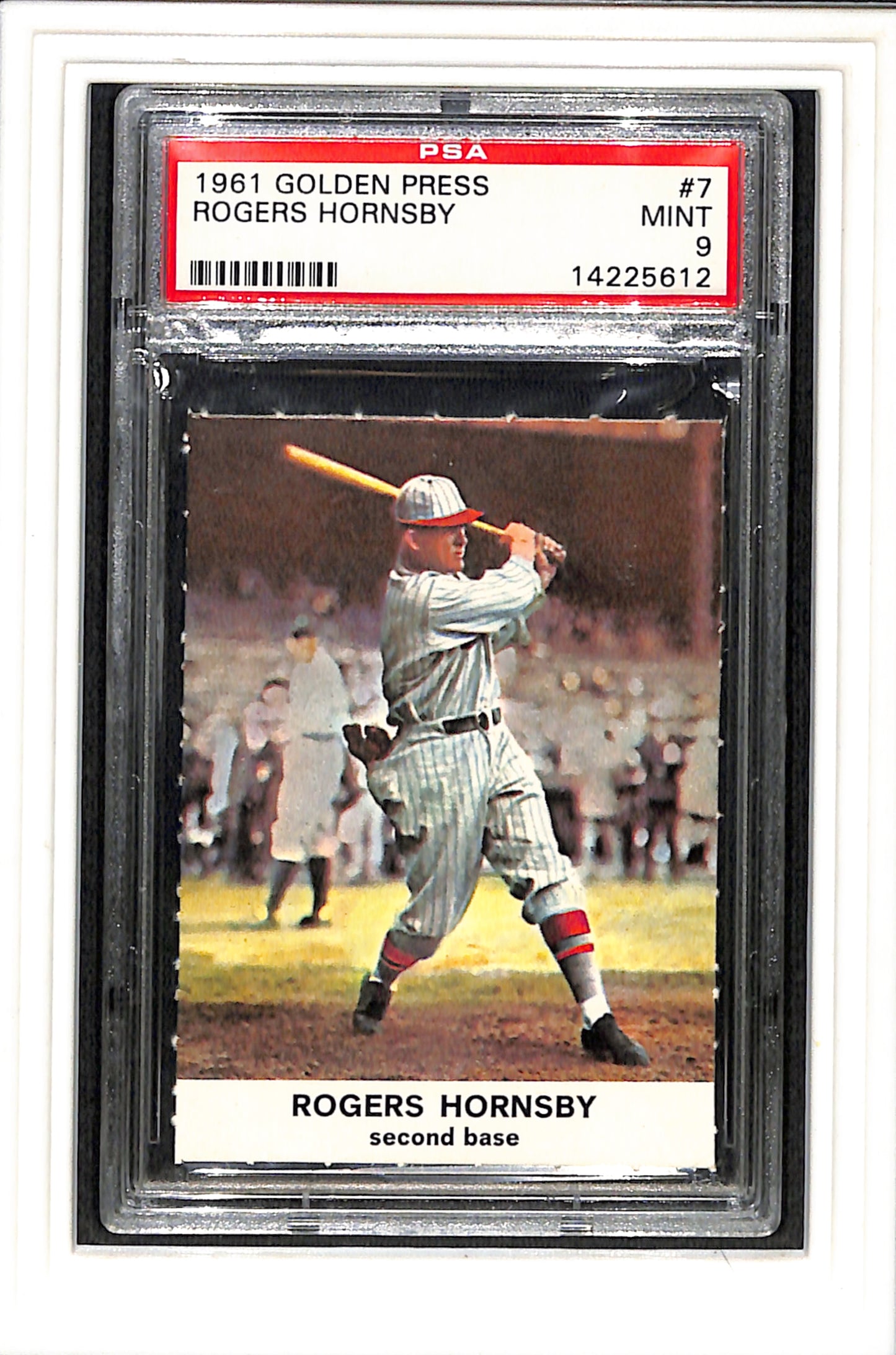 1961 Golden Press #7 Rogers Hornsby PSA 9 St. Louis Cardinals