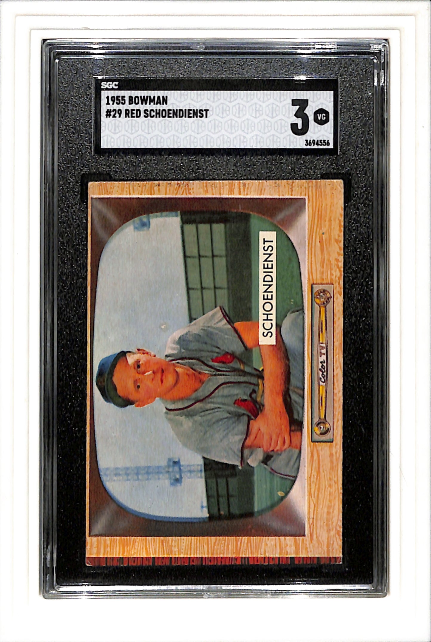 1955 Bowman #29 Red Schoendienst SGC 3 SN 3694556