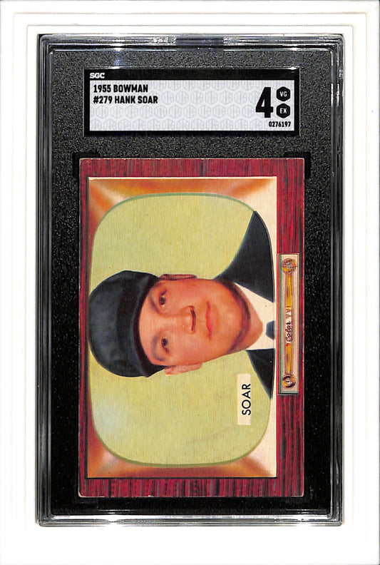 1955 Bowman #279 Hank Soar SGC 4 SN 0276197