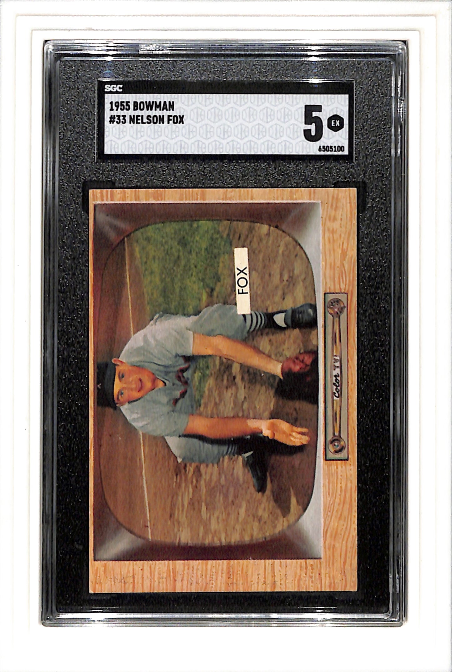 1955 Bowman #33 Nelson Nellie Fox SGC 5 SN 6505100