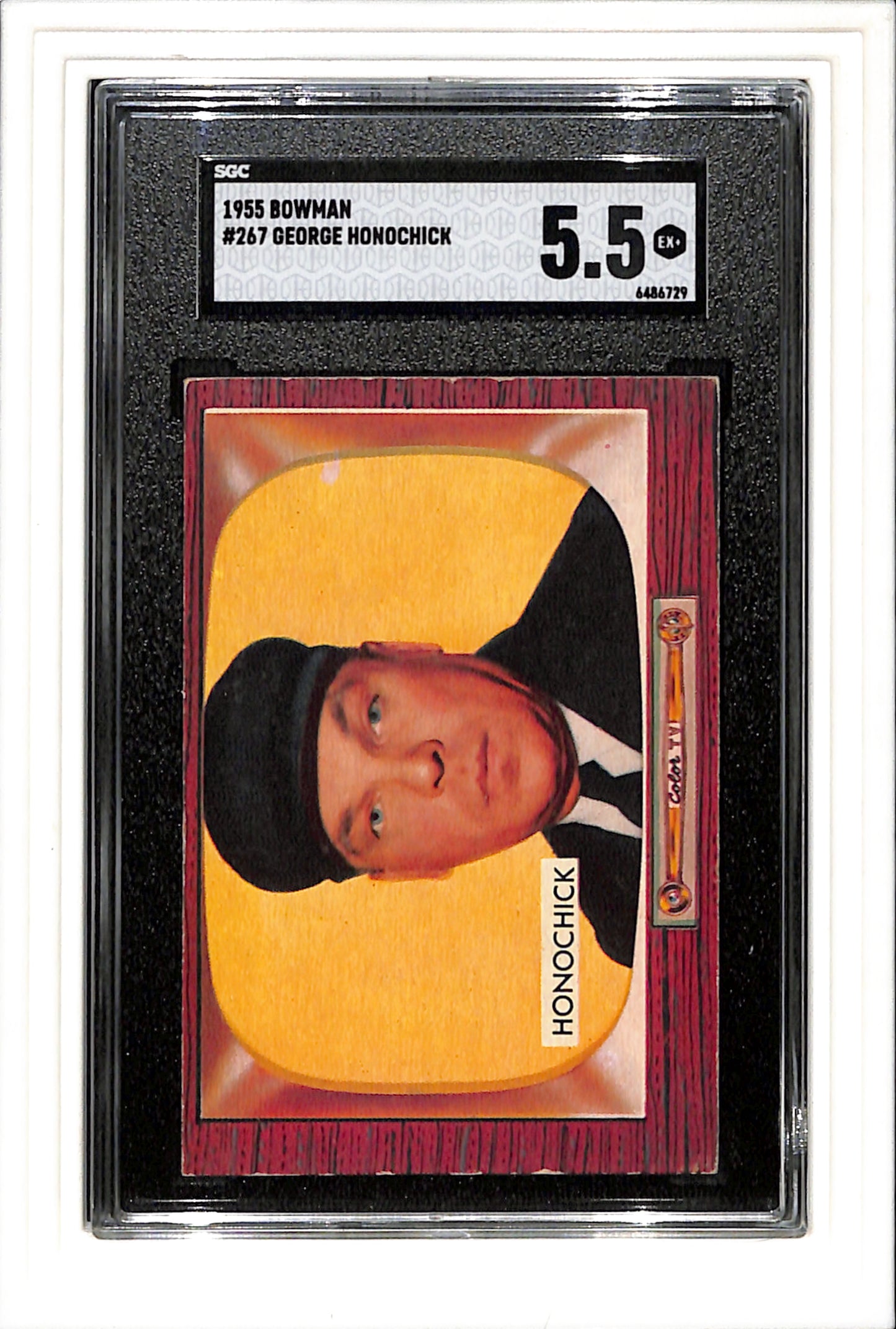 1955 Bowman #267 George Honochick SGC 5.5 SN 6486729
