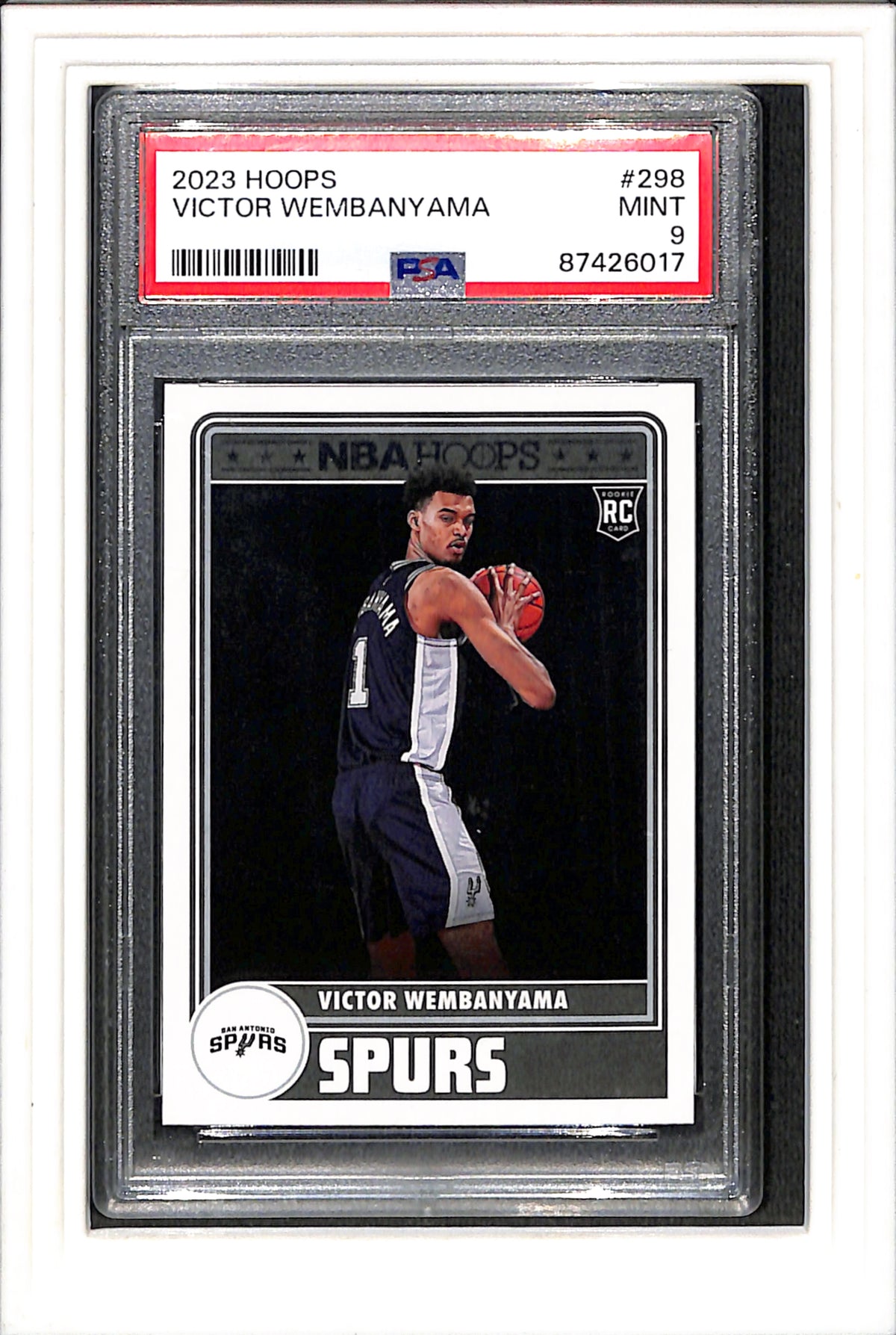 2023 Panini NBA Hoops #298 Victor Wembanyama PSA 9 SN 87426017