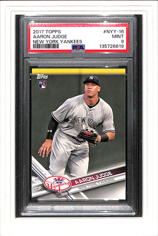 2017 Topps Aaron Judge NYY-16 New York Yankees PSA 9 SN 135726819