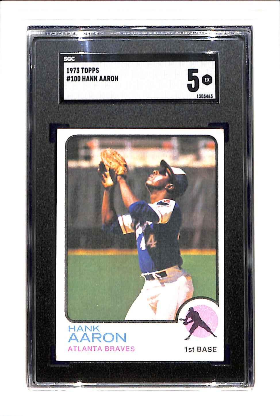 1973 Topps #100 Hank Aaron SGC 5