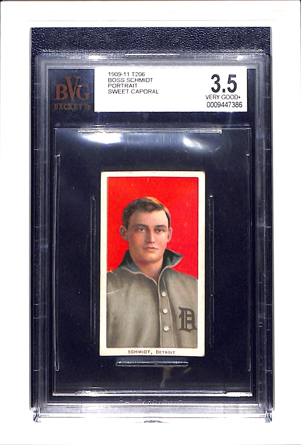 1909-1910 T206 Boss Schmidt BVG 3.5 SC 350