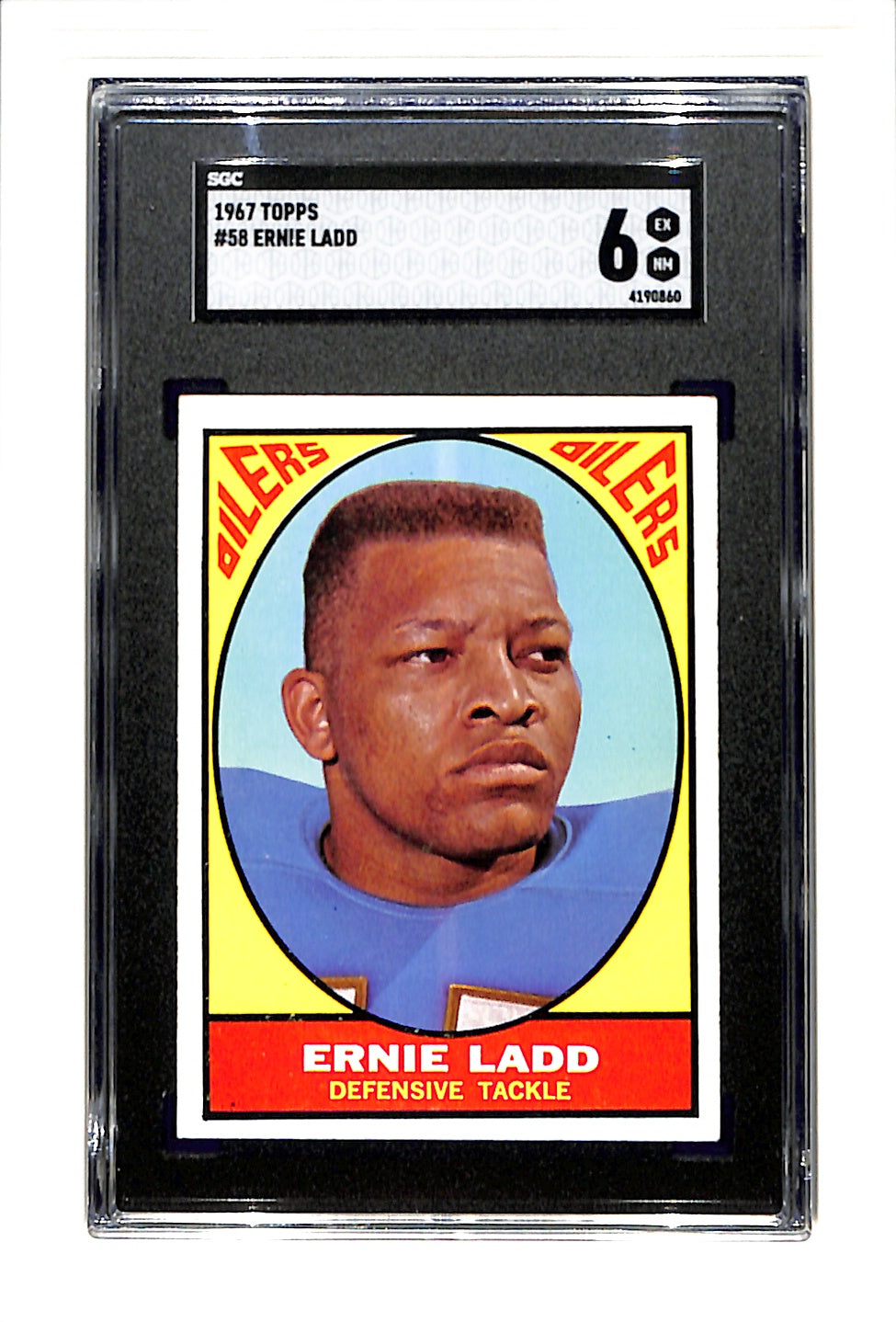 1967 Topps #58 Ernie Ladd SGC 6 SN 4190860