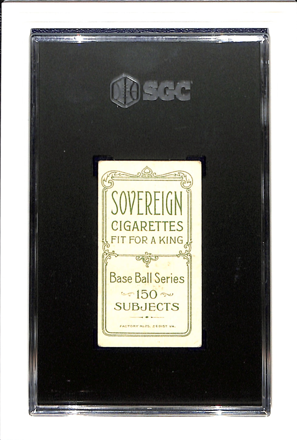 1909 T206 Tubby Spencer Sovereign SGC 4 SN 3639583