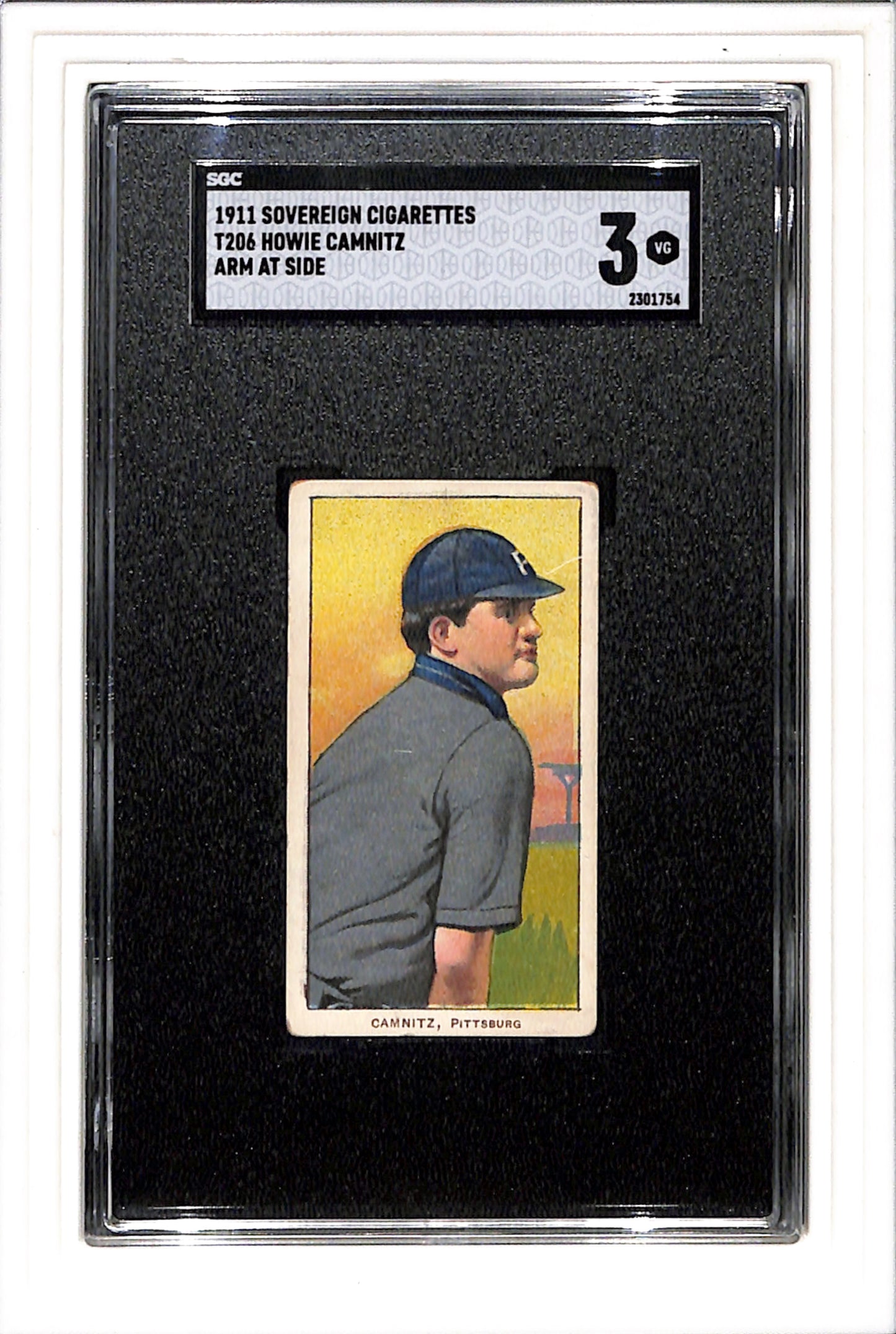 1909-11 T206 Howie Camnitz Sovereign SGC 3 SN 2301754