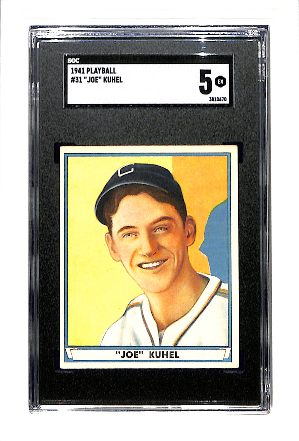 1941 Playball #31 Joe Kuhel SGC 5 SN 3810670