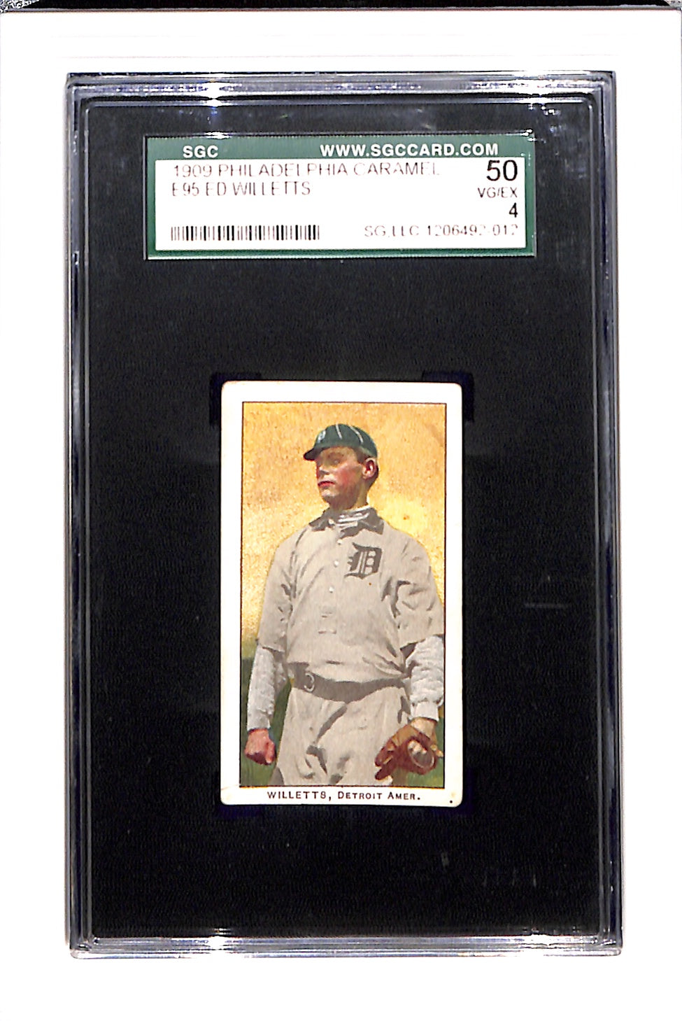 1909 E95 Philadelphia Caramel Ed Willetts SGC 4