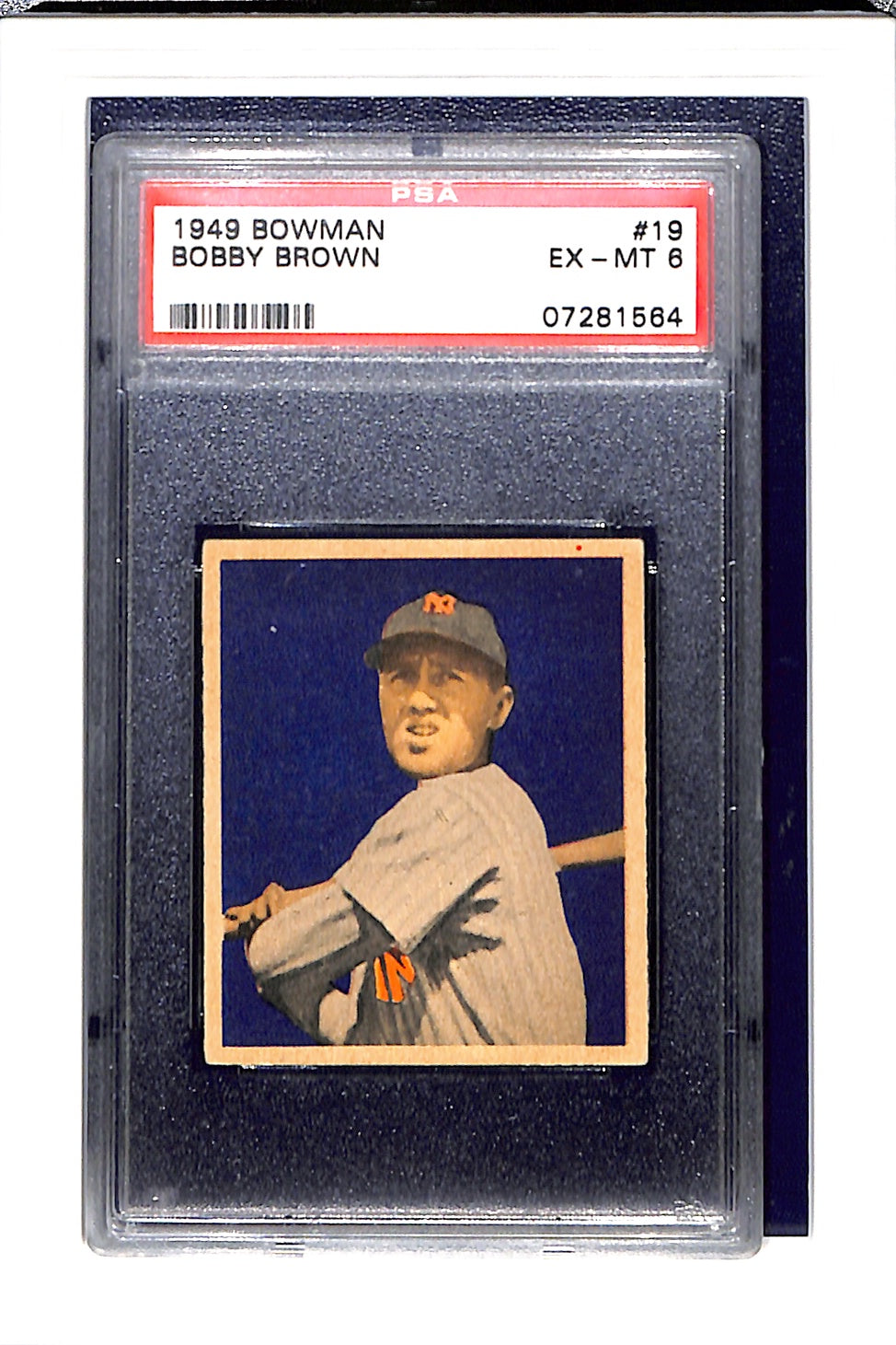 1949 Bowman #19 Bobby Brown PSA 6
