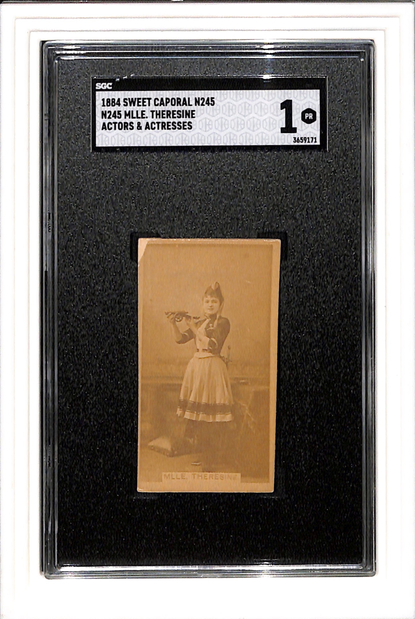 1884 SWEET CAPORAL N245 MLLE THERESINE ACTORS ACTRESSES SGC 1