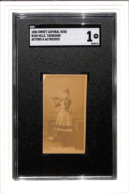 1884 SWEET CAPORAL N245 MLLE THERESINE ACTORS ACTRESSES SGC 1