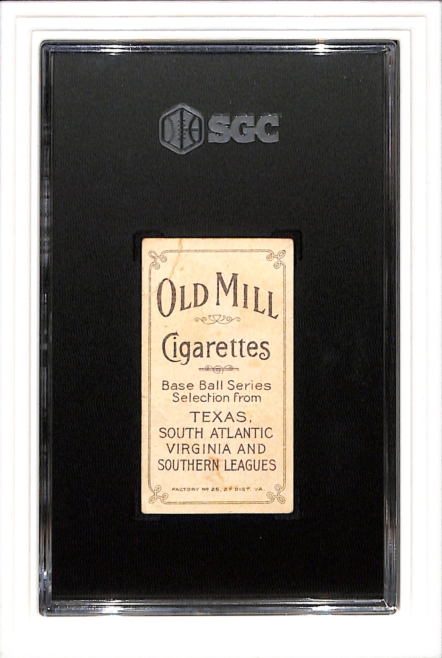 1909-1911 T206 Al Orth SL Old Mill SGC 1 SN 0695526