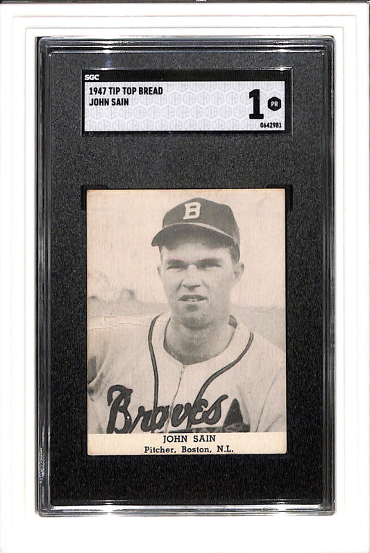 1947 Tip Top Bread John Sain SGC 1 SN 0642981