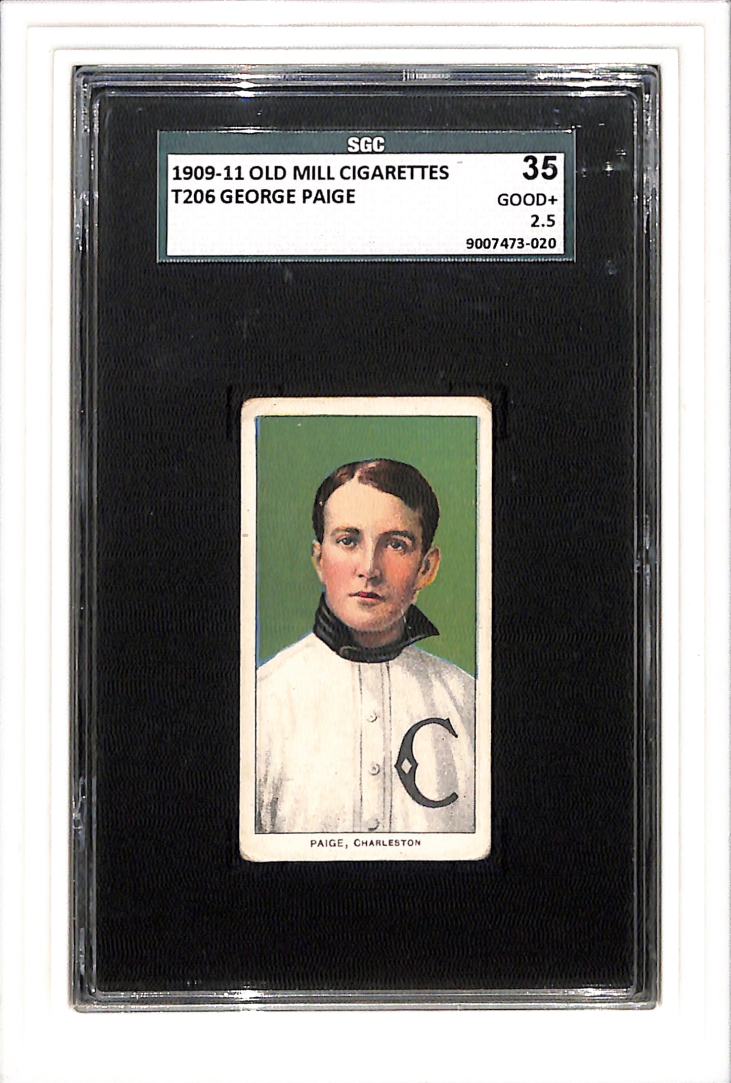 1909-1910 T206 George Paige SL OLD MILL SGC 2.5