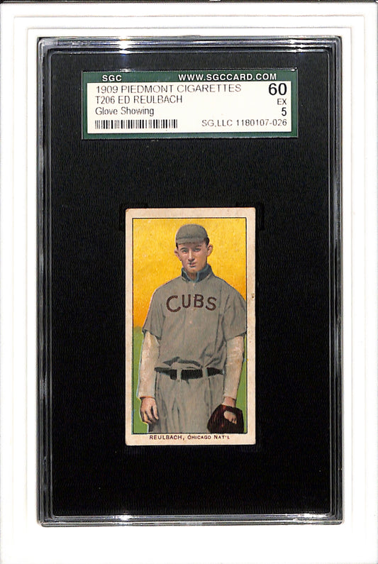 1909 T206 Ed Reulbach Glove Showing SGC 5