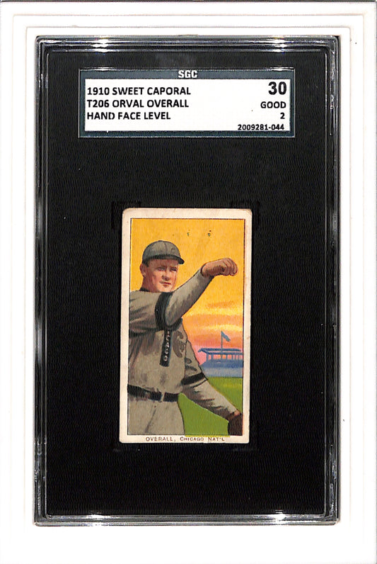 1909-11 T206 Orval Overall Hand Face Level SGC 2