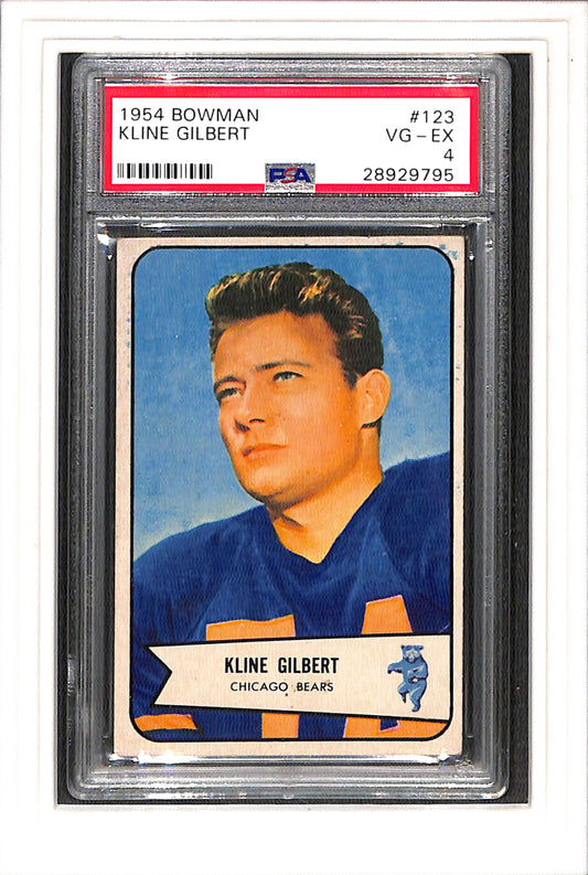 1954 Bowman #123 Kline Gilbert PSA 4 SN 28929795