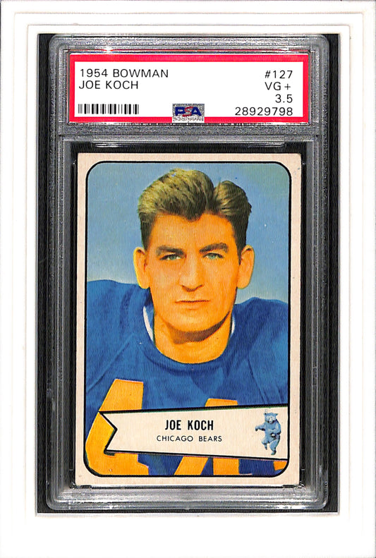 1954 Bowman #127 Joe Koch PSA 3.5 SN 28929798