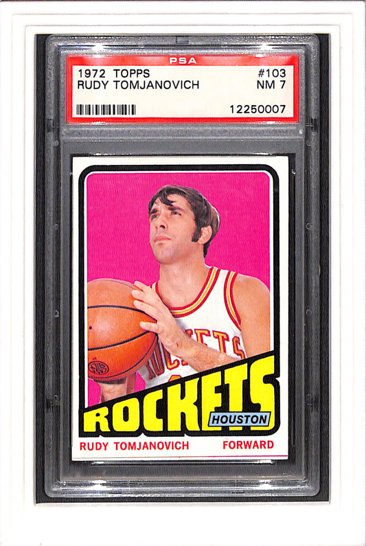 1972-73 Topps #103 Rudy Tomjanovich PSA 7 SN 12250007