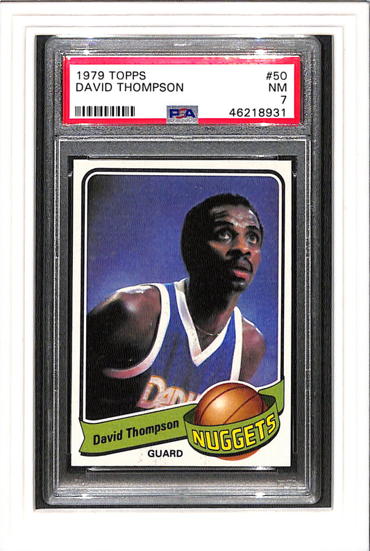 1979-80 Topps #50 David Thompson PSA 7 Denver Nuggets N.C. State Wolfpack HOF