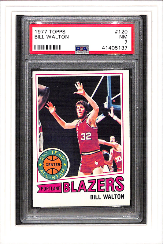 1977-78 Topps #120 Bill Walton PSA 7 SN 41405137