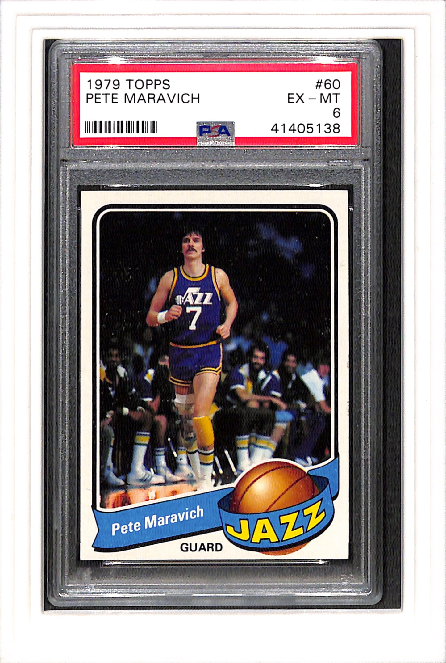 1979-80 Topps #60 Pete Maravich PSA 6 SN 41405138