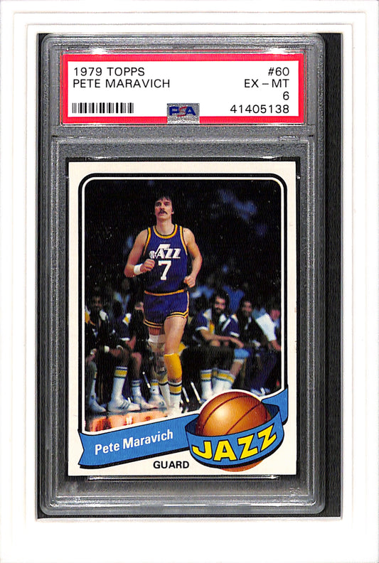 1979-80 Topps #60 Pete Maravich PSA 6 SN 41405138